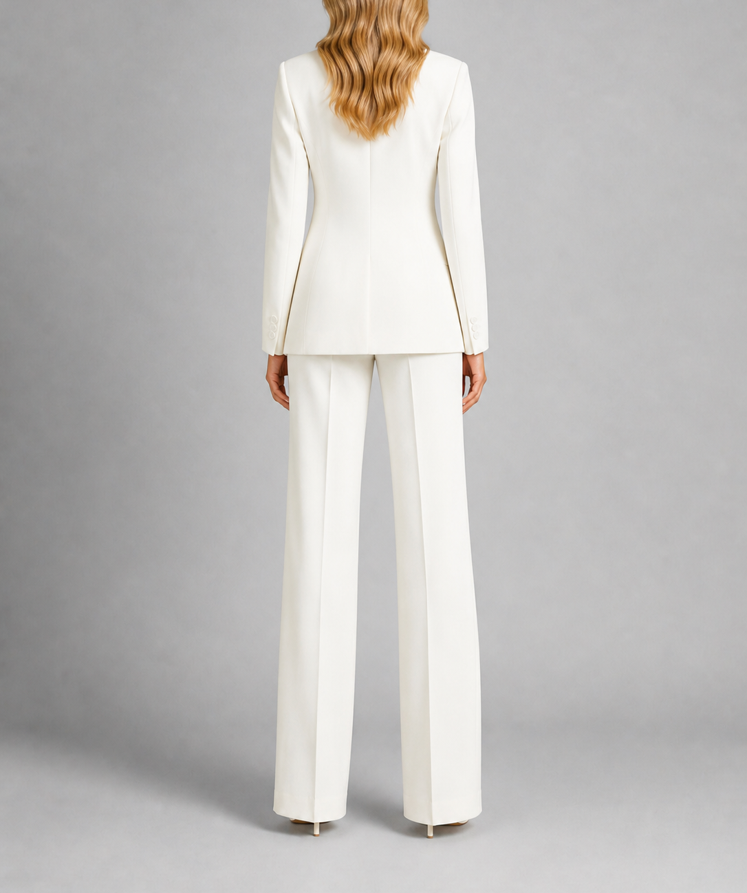 Anayah - Women's Notch-Lapel Tailored Blazer & Wide-Leg Trouser Set