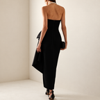 Clara - Women's Strapless Sweetheart Draped Dress