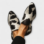 Elowen - Women's Cow Print Loafers