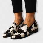 Elowen - Women's Cow Print Loafers