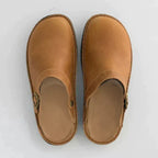 Sterling - Women's Buckle-Strap Leather Clogs