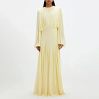 Lily - Women's Pleated Gathered-Waist Dress 1