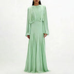 Lily - Women's Pleated Gathered-Waist Dress 2