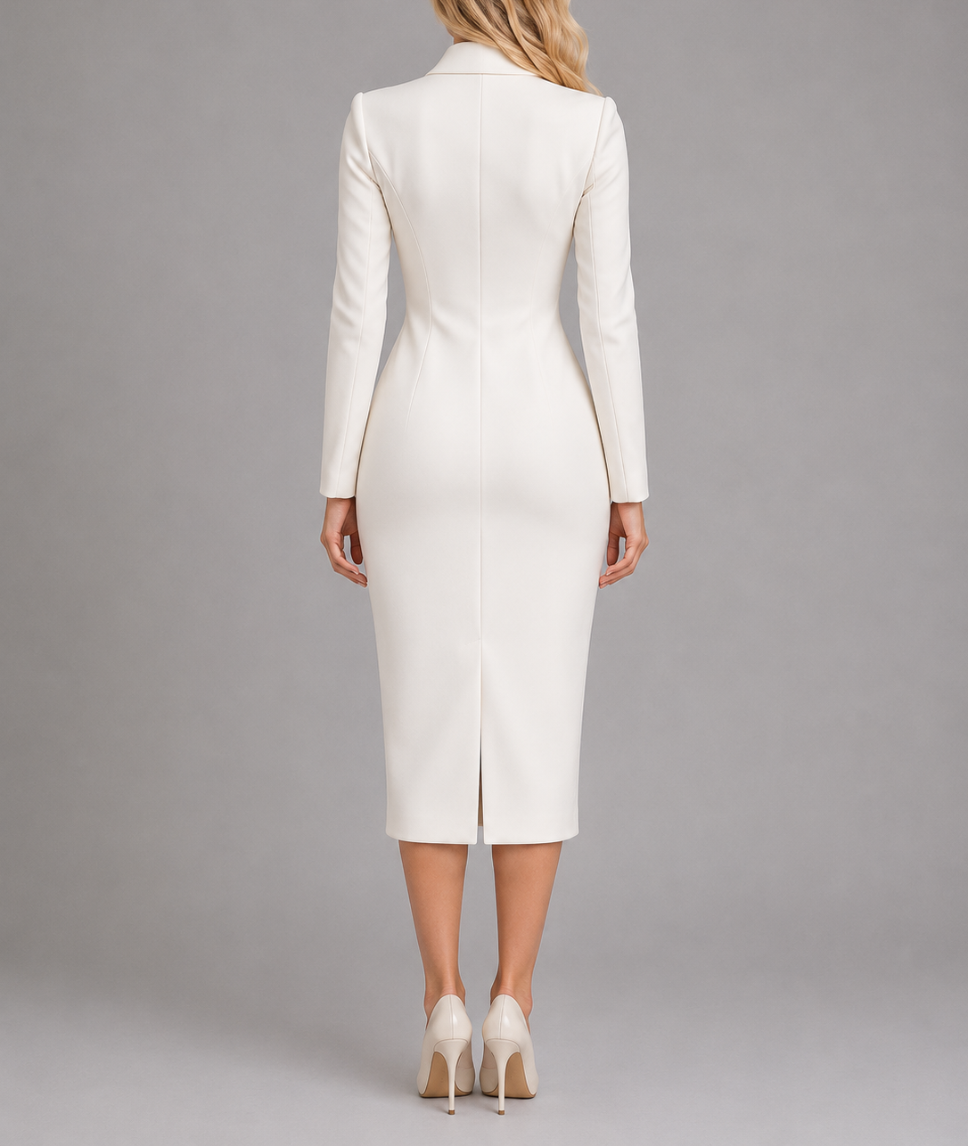 Liora - Women's Double-Breasted Tailored Blazer Dress