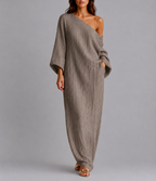 Nora - Women's One-Shoulder Draped Maxi Dress