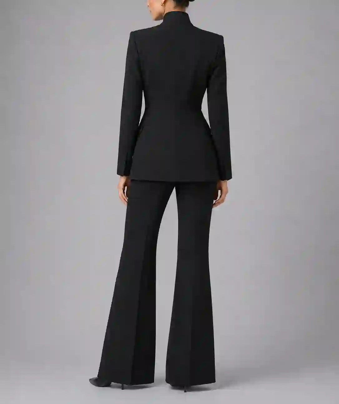 Teresa - Women's Single-Button Collarless Tailored Suit
