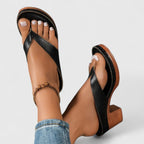 Abigail - Women's Thong Platform Sandals with Block Heel