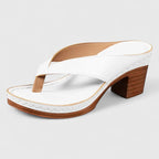 Abigail - Women's Thong Platform Sandals with Block Heel