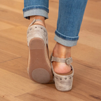 Adeline - Women's Suede Platform Wedge Sandals