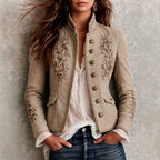 Aileen - Women's Vintage Embroidered Tailored Jacket 1