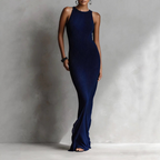 Allison - Women's Sleeveless Ribbed Maxi Dress 3