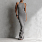 Allison - Women's Sleeveless Ribbed Maxi Dress 4