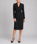 Anais - Women's Double-Breasted Blazer Midi Dress