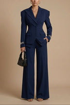 Annie - Women's Peak Lapel Structured Suit Set
