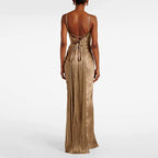 Athena - Women's Strappy Corset Pleated Dress 2