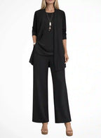 Audrey - Women's Three-Piece Cardigan Suit Set