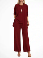 Audrey - Women's Three-Piece Cardigan Suit Set