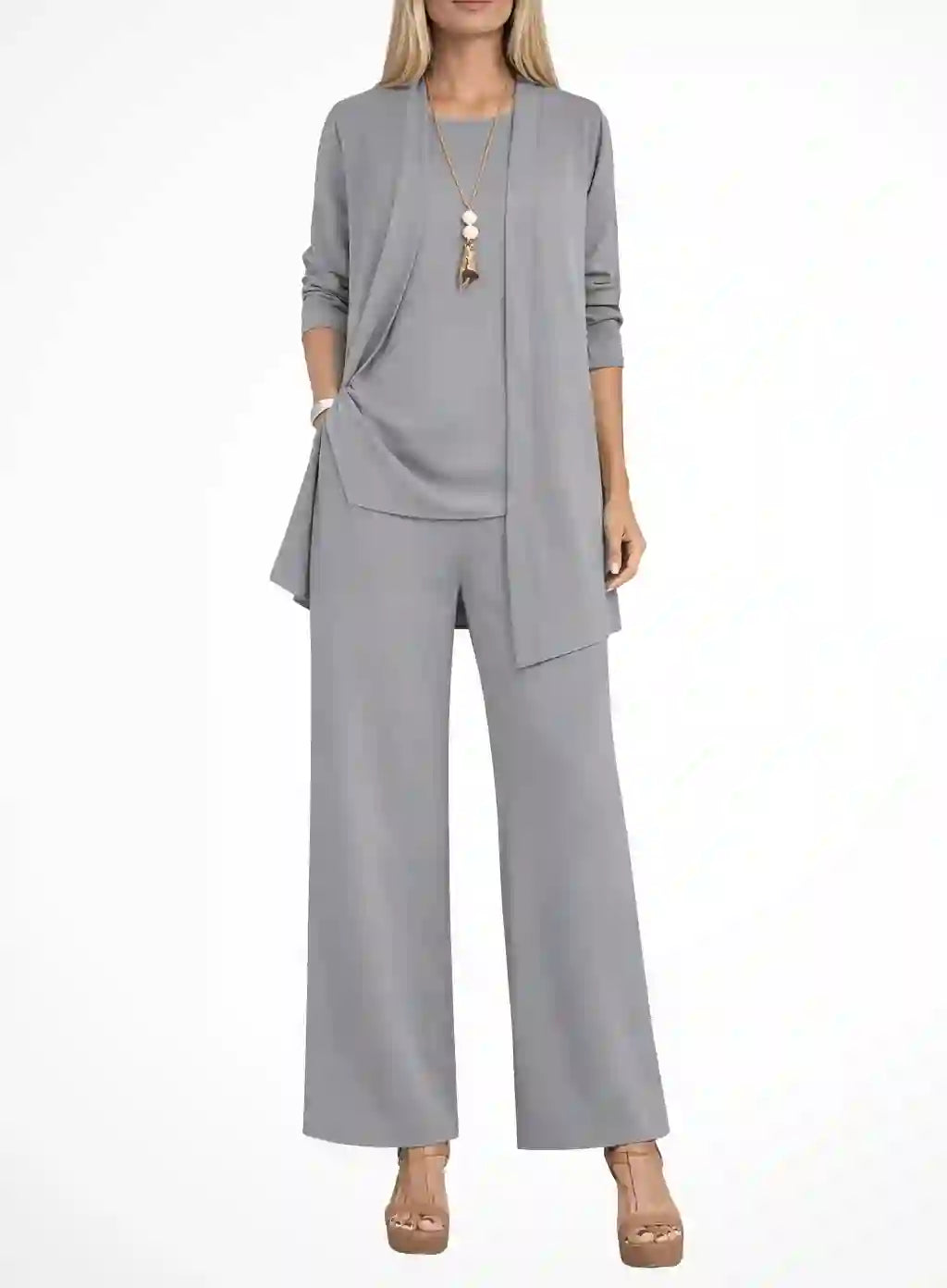Audrey - Women's Three-Piece Cardigan Suit Set