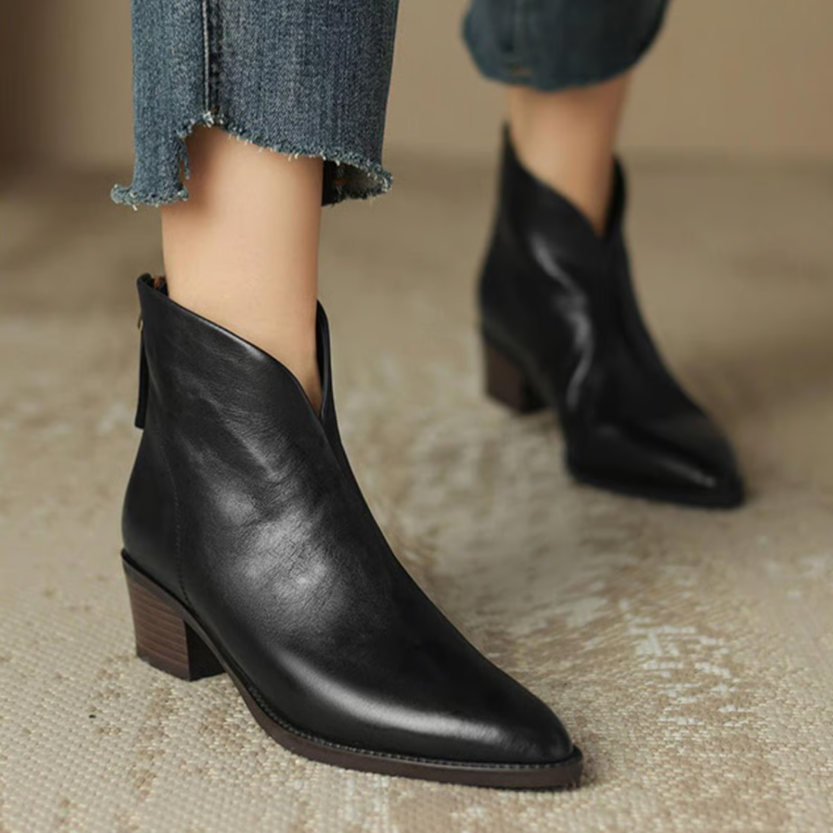 Averie - Women's Pointed-Toe Ankle Boots 