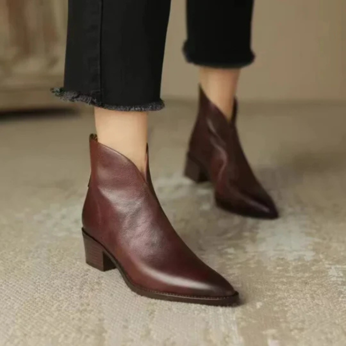 Averie - Women's Pointed-Toe Ankle Boots 