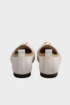 Beatrice - Women's Pointed-Toe Knit Loafers with Bow Detail