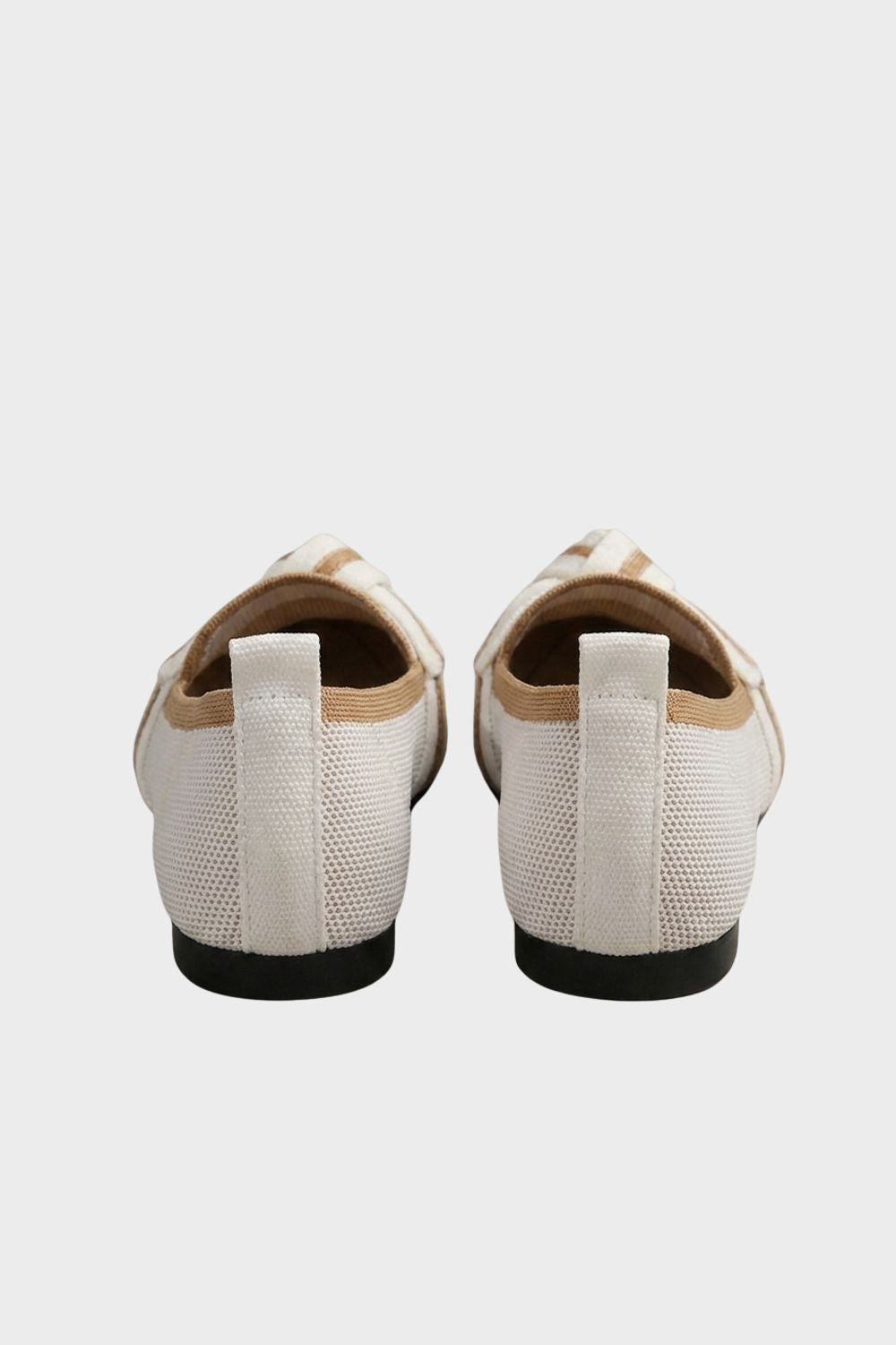 Beatrice - Women's Pointed-Toe Knit Loafers with Bow Detail