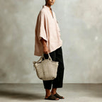 Bettina - Women's Linen Mandarin Collar Oversized Shirt 5