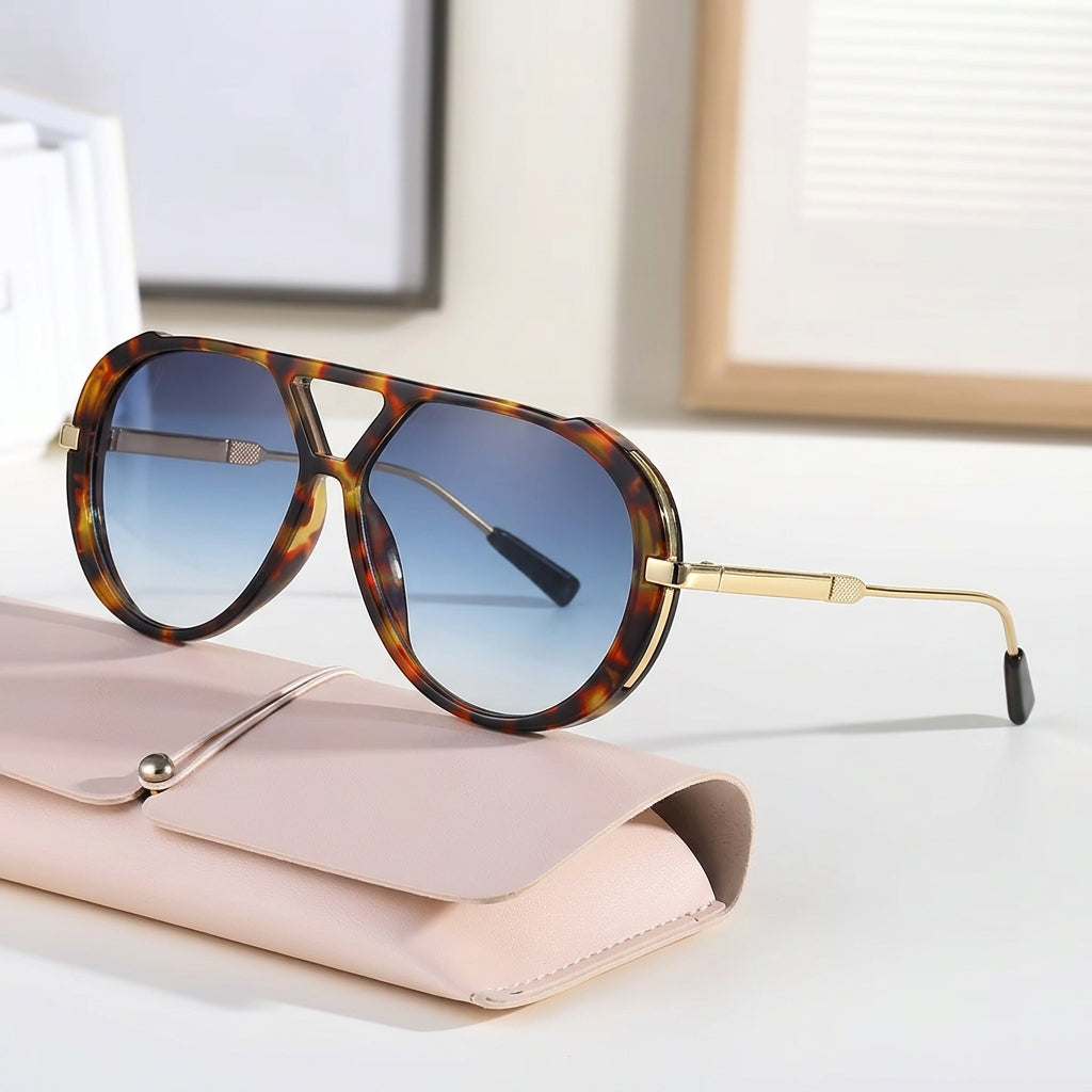 Bondi - Tortoiseshell Aviator Sunglasses