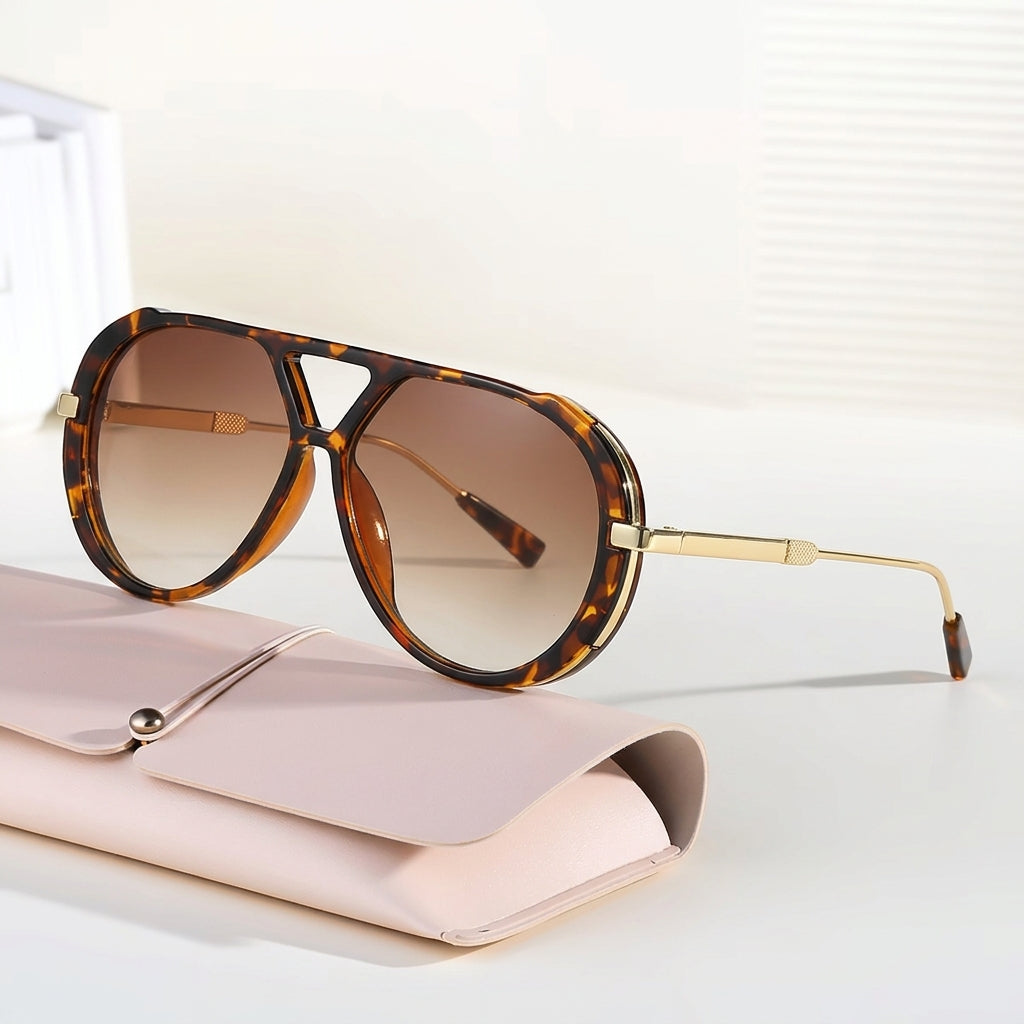 Bondi - Tortoiseshell Aviator Sunglasses