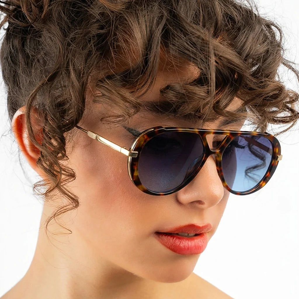 Bondi - Tortoiseshell Aviator Sunglasses
