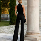 Bryony - Women's Halter Wide Leg Jumpsuit 2