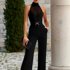 Bryony - Women's Halter Wide Leg Jumpsuit 3