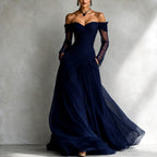 Camille - Women's Off-Shoulder Sweetheart Formal Maxi Dress 1