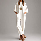 Cora - Women's Minimalist Relaxed Pocket Jumpsuit 1