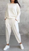 Cordelia - Women's Long Sleeve Top and Joggers Matching Set 1