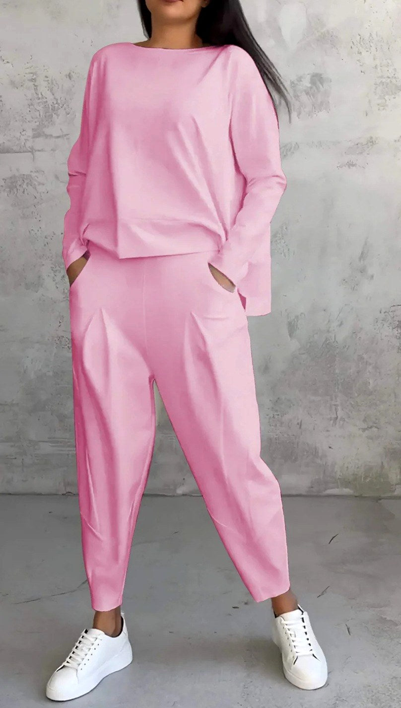 Cordelia - Women's Long Sleeve Top and Joggers Matching Set 2