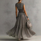 Demetria - Women's Crop Top & Maxi Skirt Boho Set 3
