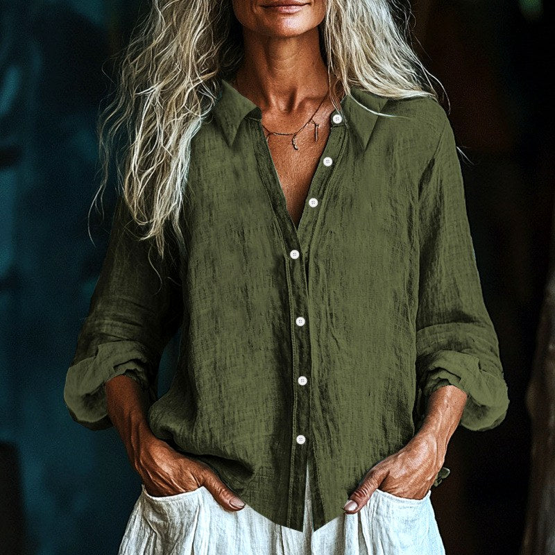 Desdemona - Women's Relaxed Fit Button-Down Shirt 4