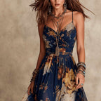 Doris - Women's Floral Flowing Chiffon Maxi Dress 5