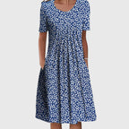 Flora - Women's Floral Short Sleeve Dress