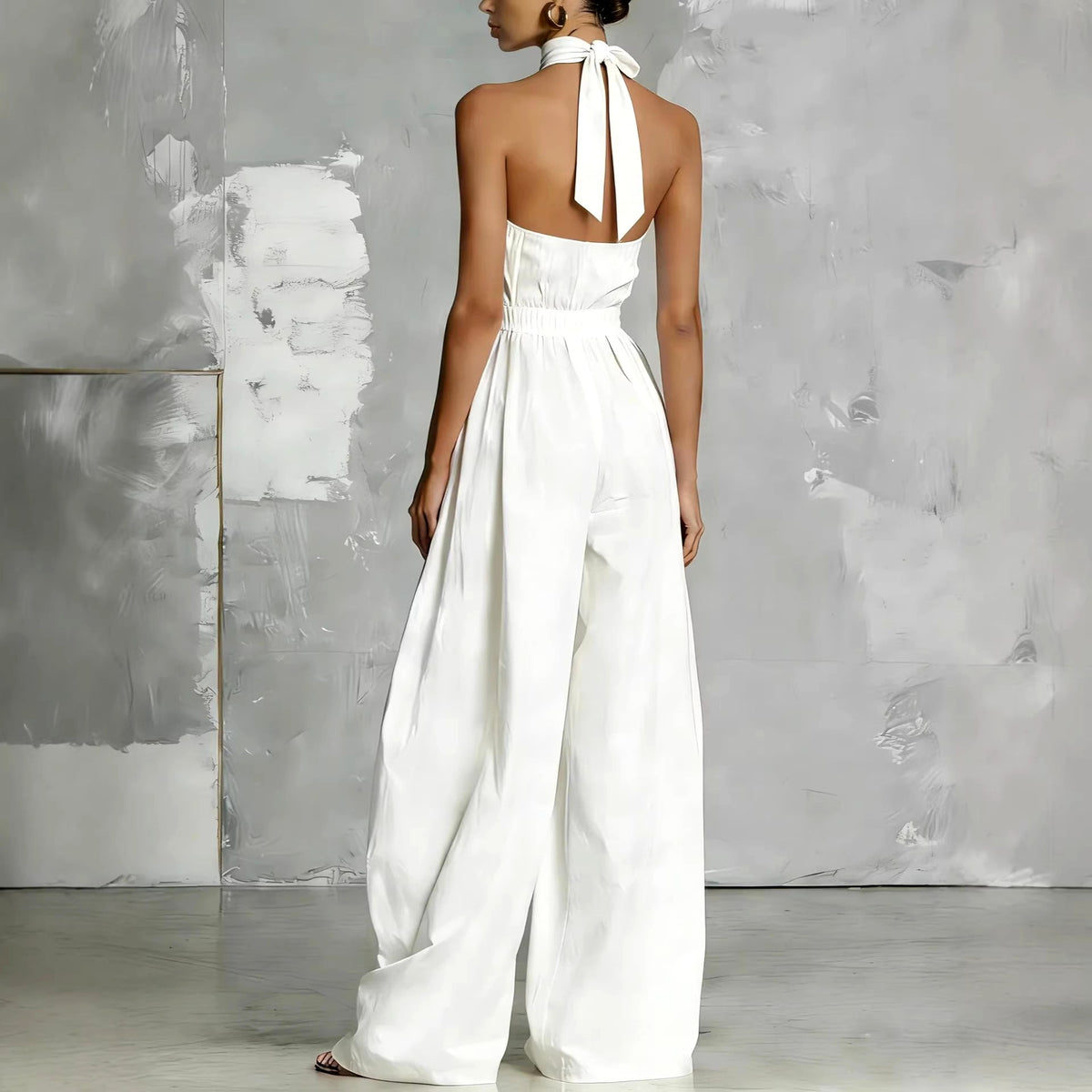 Florence - Women's Halter Ruched Waist Jumpsuits 2