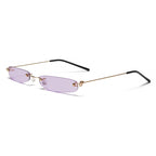 Formentera -  Rimless Metal Frame Sunglasses