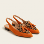 Gemma - Women's Tassel Slingback Pointed Flats