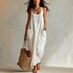 Genevieve - Women's U-Neck Sleeveless Vacation Maxi Dress 1