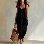 Genevieve - Women's U-Neck Sleeveless Vacation Maxi Dress 2