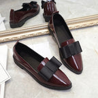 Giselle - Women's Bow-Top Pointed-Toe Loafers