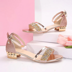 Hailey - Women's Glitter Strap Open-Toe Sandals 8