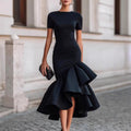 Johanna - Women's Mermaid Asymmetric Ruffle Dress 1