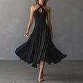 Josefine - Women's Cross-Halter Flared Midi Dress 1