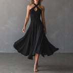 Josefine - Women's Cross-Halter Flared Midi Dress 1